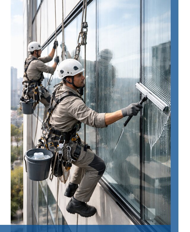 Мойка окон альпинистами в Благовещенске от 4571 р. | ВЫСОТНИК-Бгн