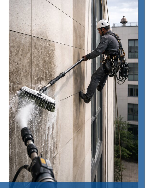 Мойка фасада из керамогранита в Благовещенске от 305 р. | ВЫСОТНИК-Бгн