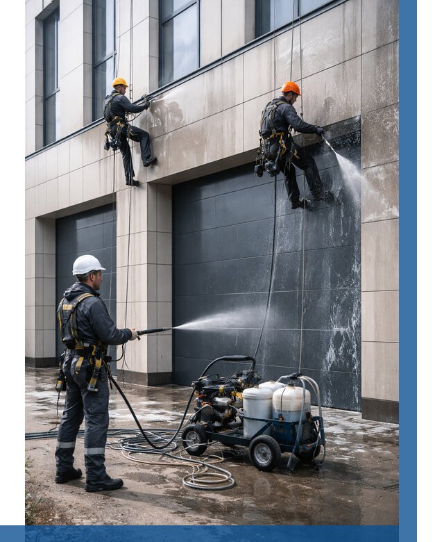 Послестроительная мойка фасада в Благовещенске от 305 р. | ВЫСОТНИК-Бгн