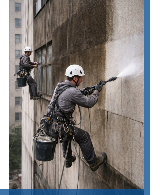 Очистка фасада от копоти в Благовещенске от 254 р. | ВЫСОТНИК-Бгн