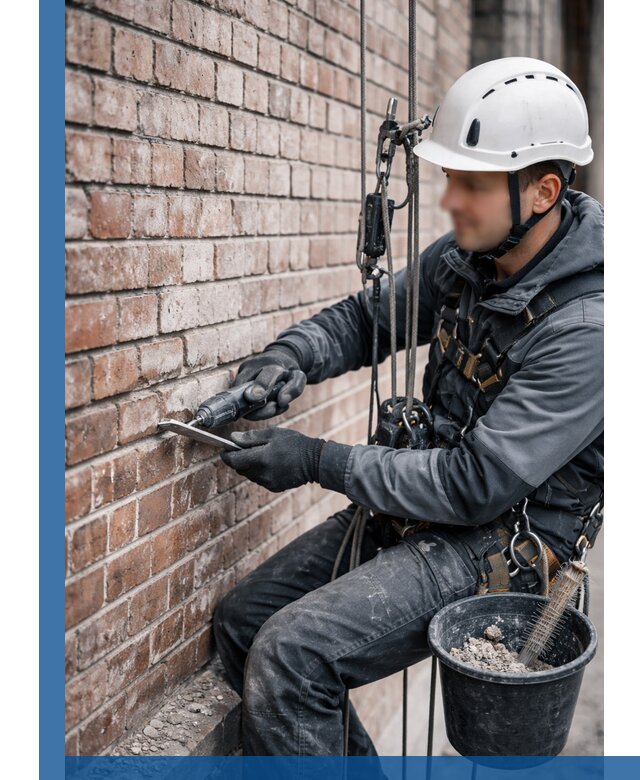 Расшивка кирпичных швов фасадов и стен, ремонт в Благовещенске