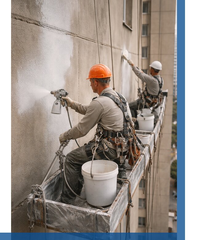 Грунтовка фасада на высоте в Благовещенске от 122 р. | ВЫСОТНИК-Бгн