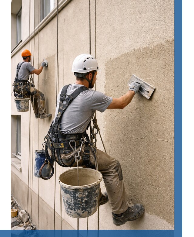 Декоративная штукатурка фасада в Благовещенске от 1219 р. | ВЫСОТНИК-Бгн