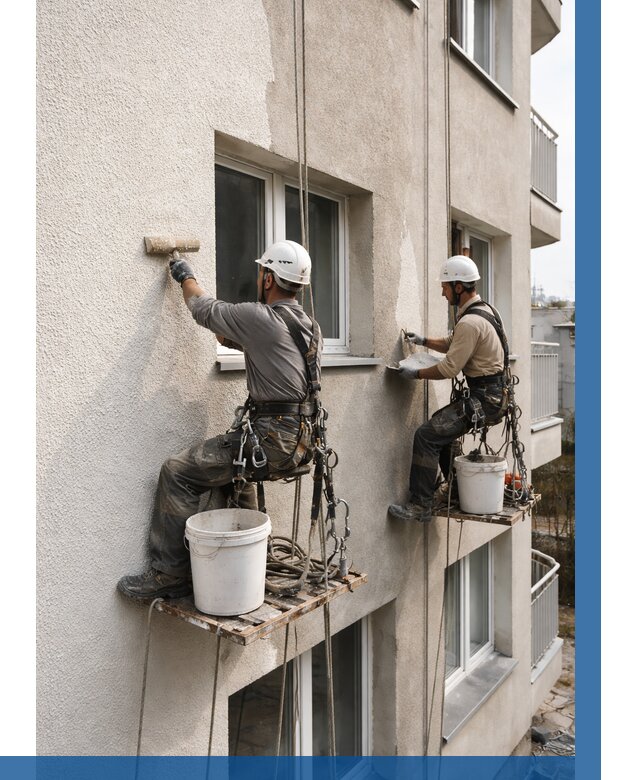 Нанесение короеда на фасад в Благовещенске от 457 р. | ВЫСОТНИК-Бгн