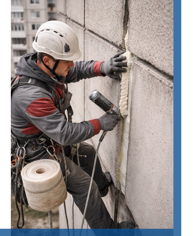 Утепление межпанельных швов в Благовещенске от 711 р. | ВЫСОТНИК-Бгн