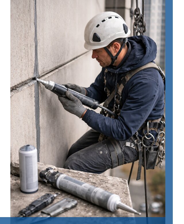 Вторичная герметизация швов в Благовещенске от 457 р. | ВЫСОТНИК-Бгн