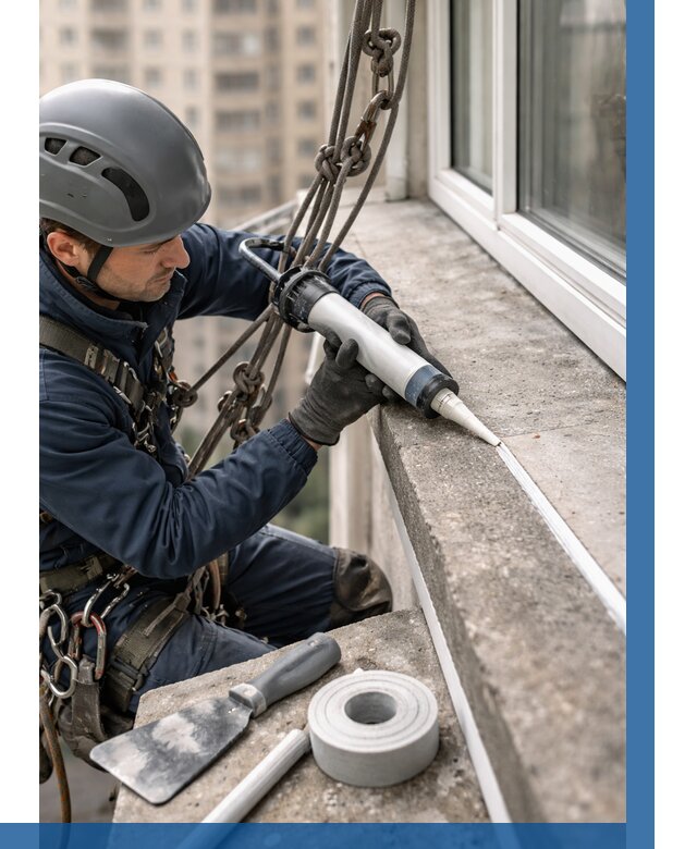 Герметизация балконного козырька в Благовещенске от 4571 р. | ВЫСОТНИК-Бгн