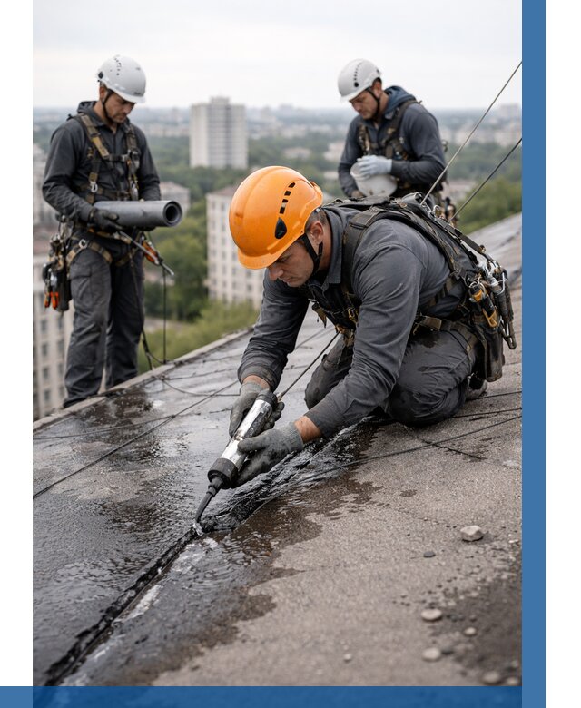 Устранение протечек кровли в Благовещенске от 12188 р. | ВЫСОТНИК-Бгн