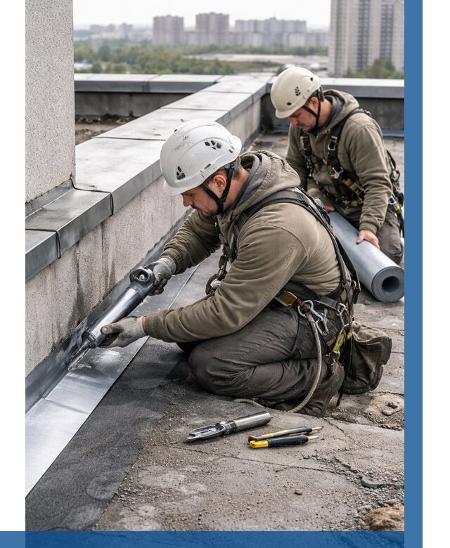 Ремонт кровельных примыканий в Благовещенске от 1219 р. | ВЫСОТНИК-Бгн