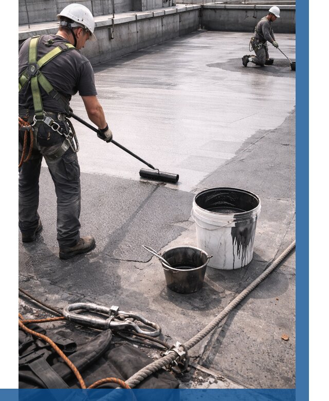 Гидроизоляция кровли жидкой резиной в Благовещенске от 508 р. | ВЫСОТНИК-Бгн