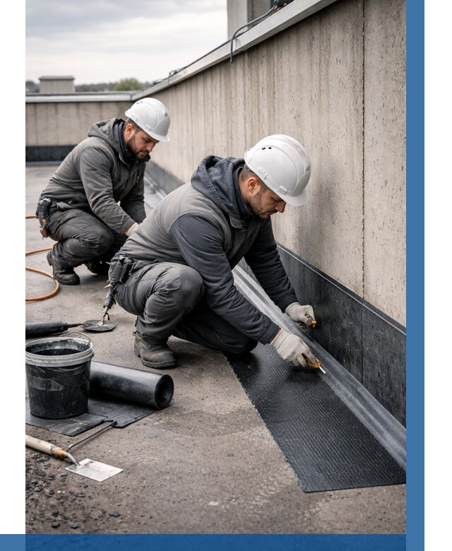 Гидроизоляция примыканий на кровле в Благовещенске от 914 р. | ВЫСОТНИК-Бгн