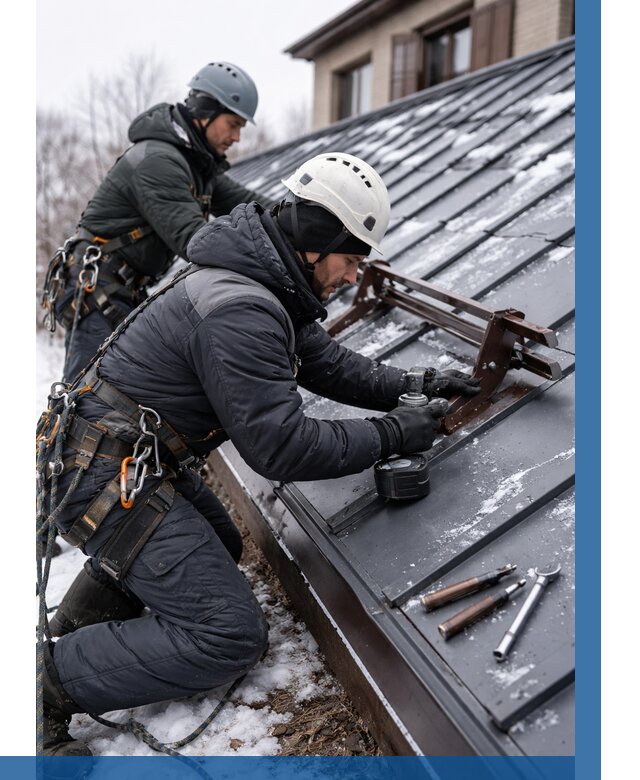 Монтаж снегозадержателей в Благовещенске от 457 р. | ВЫСОТНИК-Бгн