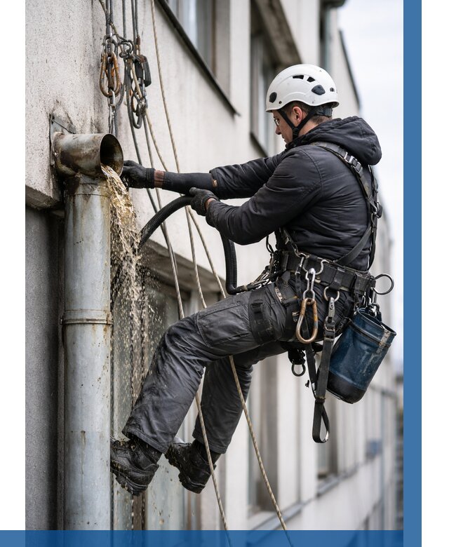 Прочистка водосточных труб в Благовещенске от 3555 р. | ВЫСОТНИК-Бгн