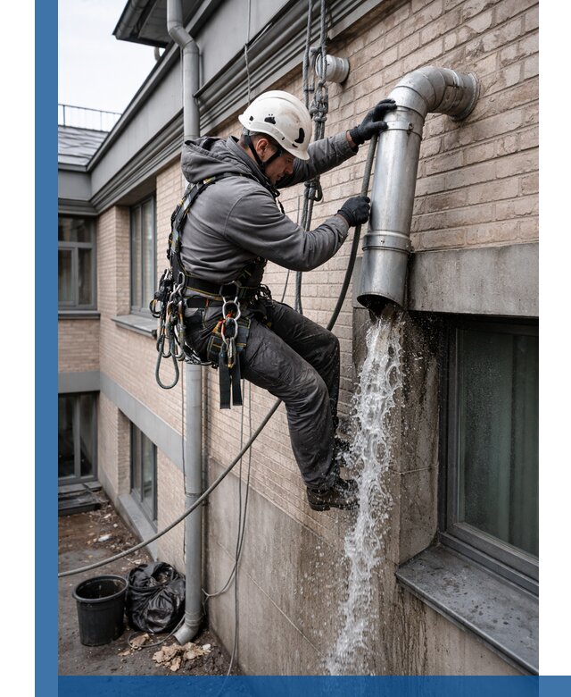 Профессиональная прочистка водосточных труб в Благовещенске с гарантией