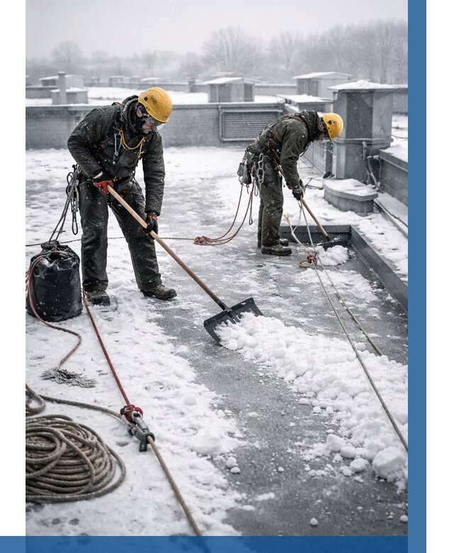 Очистка крыши от снега в Благовещенске от 7618 р. | ВЫСОТНИК-Бгн