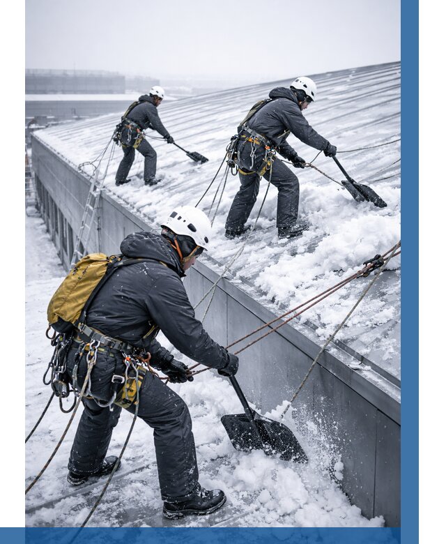 Очистка навесов от снега в Благовещенске от 4571 р. | ВЫСОТНИК-Бгн