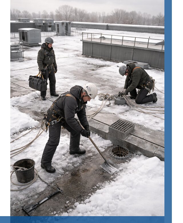 Абонентское обслуживание кровли зимой в Благовещенске от 8126 р. | ВЫСОТНИК-Бгн