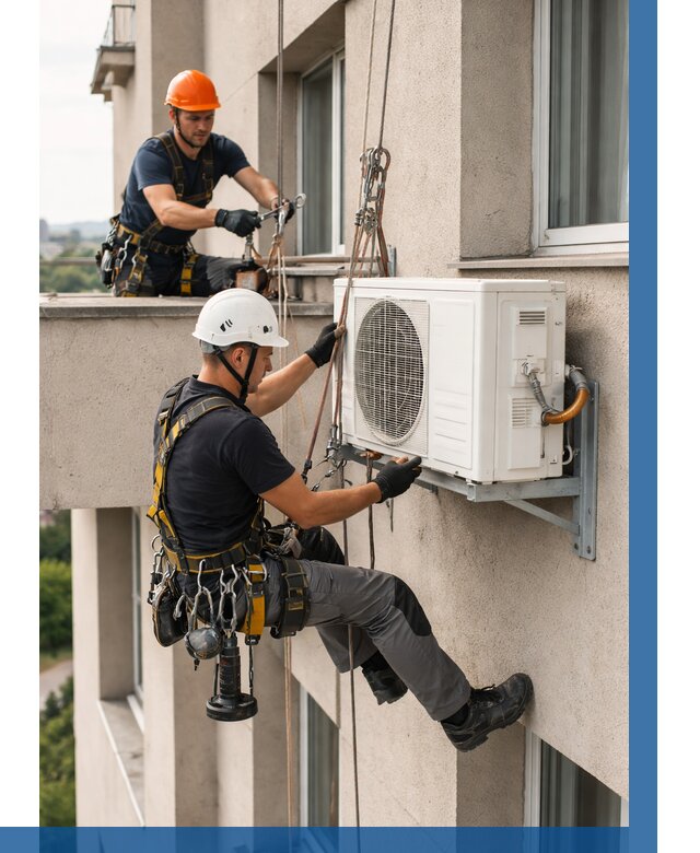 Монтаж внешнего блока кондиционера в Благовещенске от 6602 р. | ВЫСОТНИК-Бгн