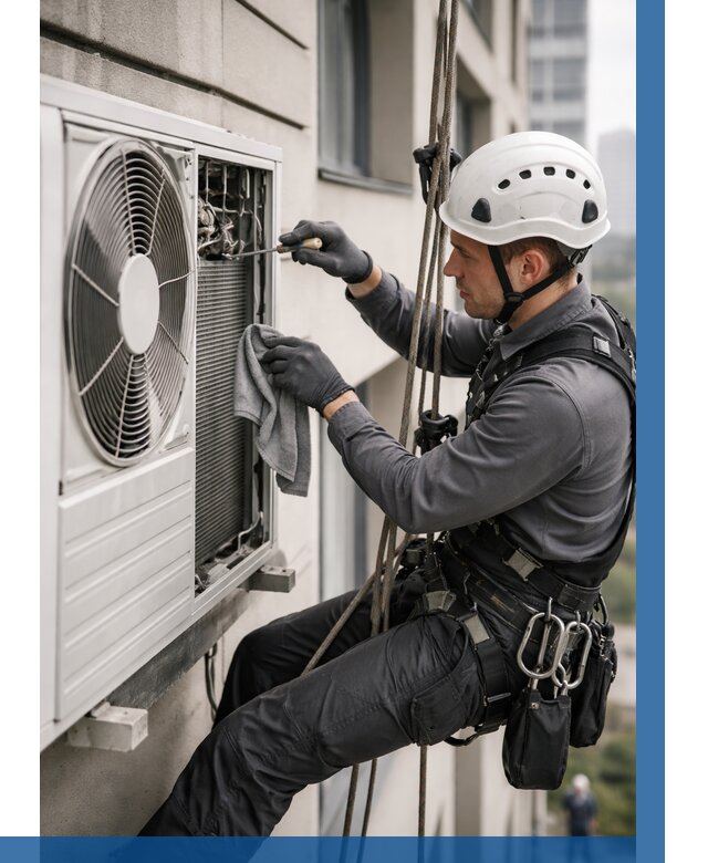 Обслуживание внешнего блока кондиционера в Благовещенске от 2742 р.ВЫСОТНИК-Бгн