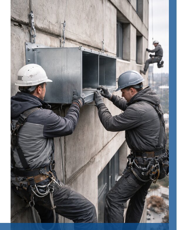 Монтаж вентиляционных коробов в Благовещенске от 3047 р. | ВЫСОТНИК-Бгн