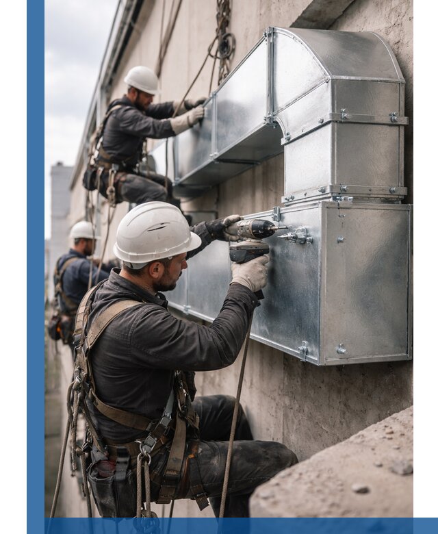 Профессиональный монтаж вентиляционных коробов в Благовещенске под ключ