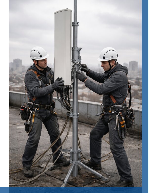 Монтаж антенн связи на крыше в Благовещенске от 8633 р. | ВЫСОТНИК-Бгн