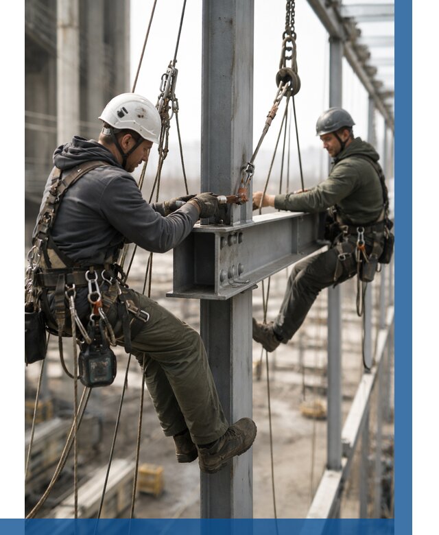 Монтаж металлоконструкций на высоте в Благовещенске от 3555 р. | ВЫСОТНИК-Бгн
