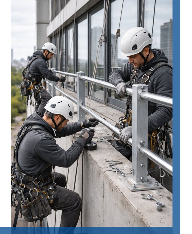 Монтаж ограждений на высоте в Благовещенске, от 1219 р. | ВЫСОТНИК-Бгн