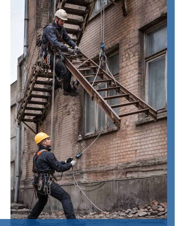 Демонтаж пожарной лестницы в Благовещенске от 12188 р. | ВЫСОТНИК-Бгн