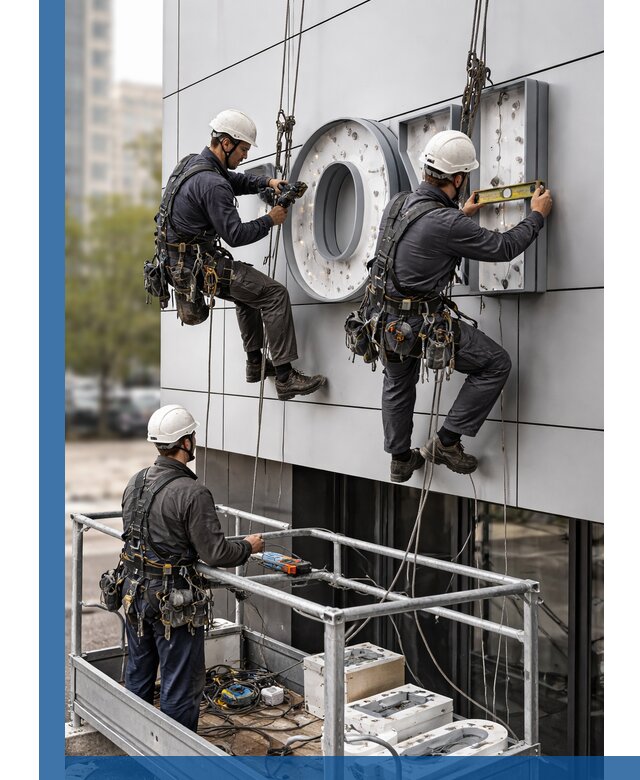 Профессиональный монтаж световых букв в Благовещенске под ключ