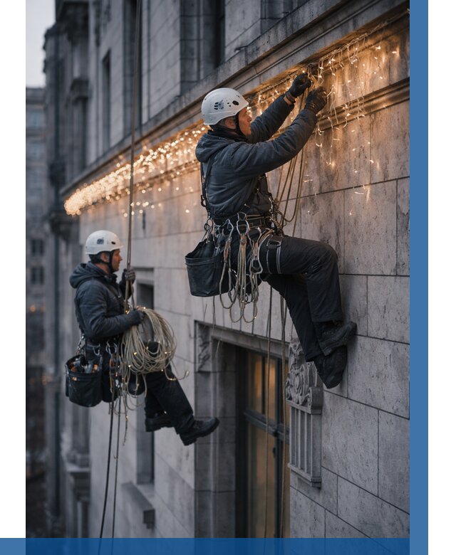 Монтаж новогодней иллюминации в Благовещенске от 8633 р. | ВЫСОТНИК-Бгн