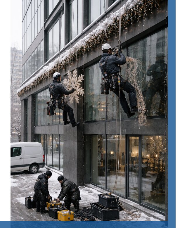 Демонтаж новогоднего оформления в Благовещенске от 5586 р. | ВЫСОТНИК-Бгн