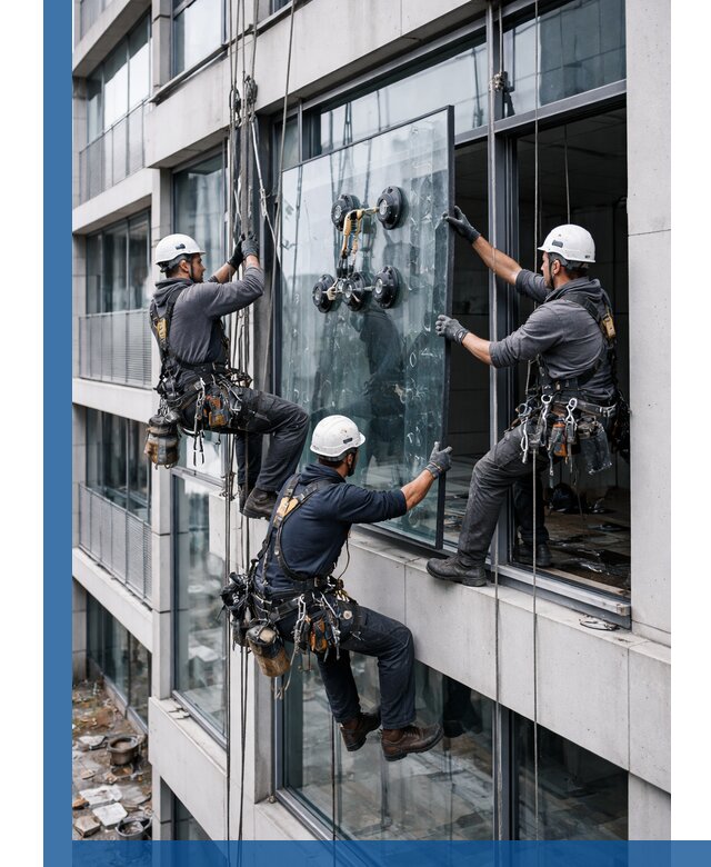 Фасадное остекление и монтаж витражей зданий в Благовещенске под ключ
