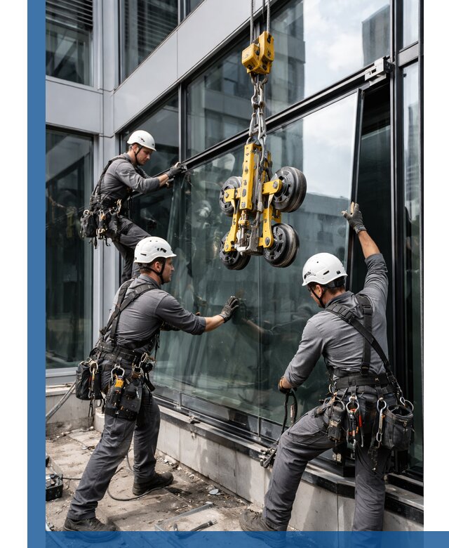 Структурное остекление фасадов в Благовещенске монтаж и обслуживание