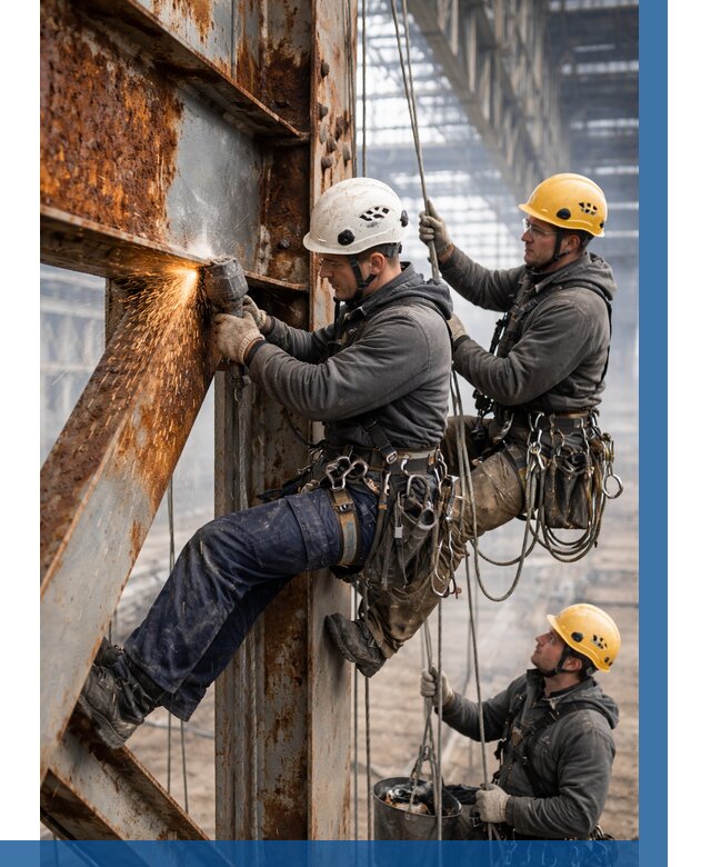 Зачистка металла от ржавчины в Благовещенске от 355 р. | ВЫСОТНИК-Бгн