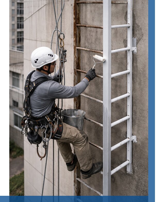 Покраска пожарных лестниц в Благовещенске от 4571 р. | ВЫСОТНИК-Бгн