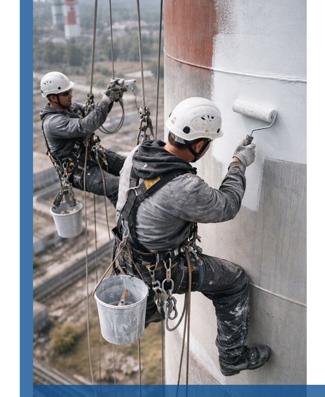 Покраска дымовых труб в Благовещенске: антикоррозийная защита и восстановление