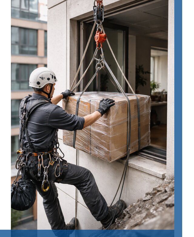 Подъем груза через окно в Благовещенске от 4571 р. | ВЫСОТНИК-Бгн