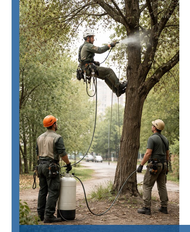 Обработка деревьев от вредителей в Благовещенске профессиональная защита